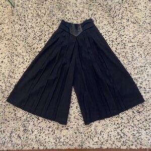 VTG Pure Wool Culottes Gaucho Pants 70's Size 2/4 Pleats Pockets Town & Country